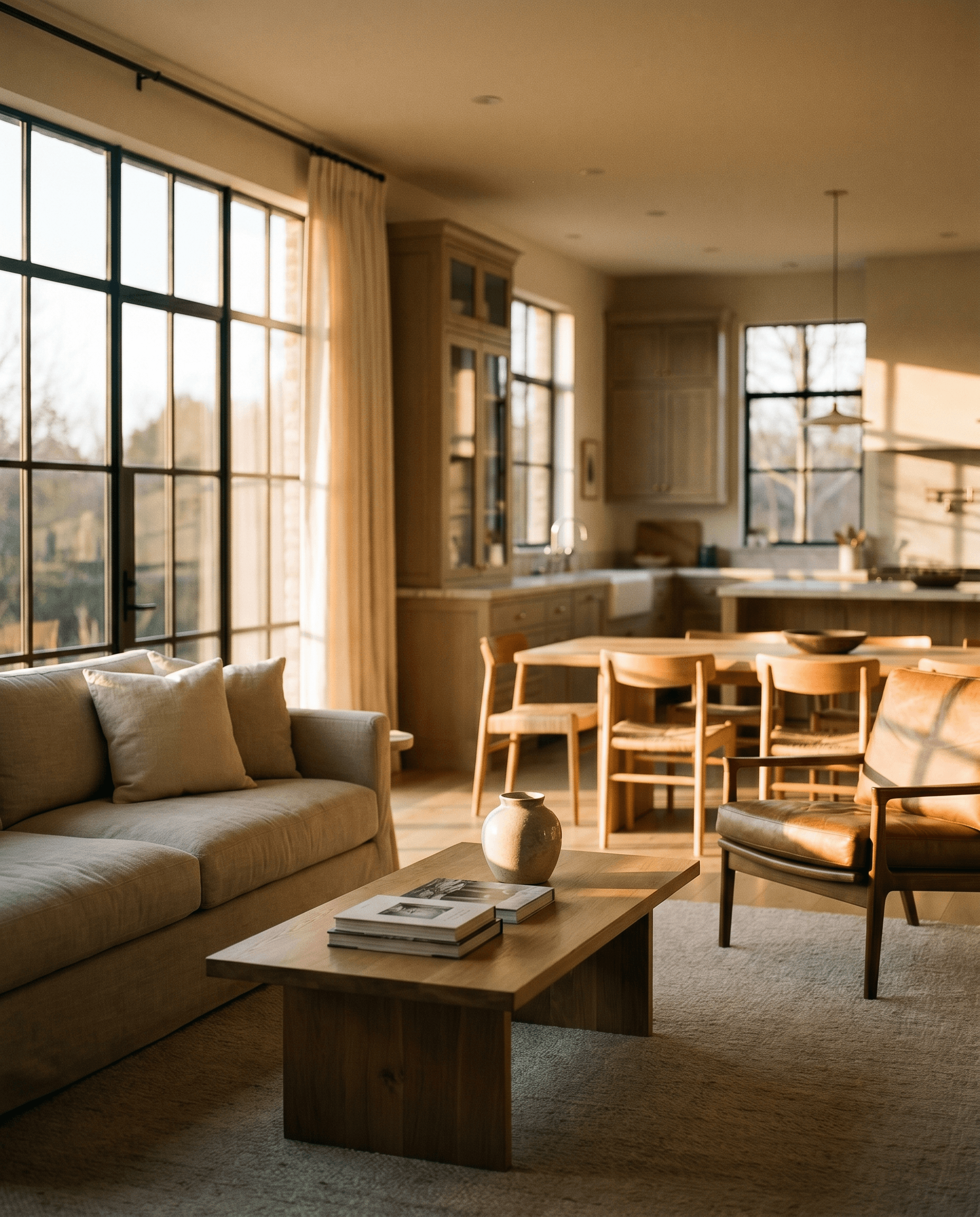 Compact living room furniture — sofas and tables for small spaces